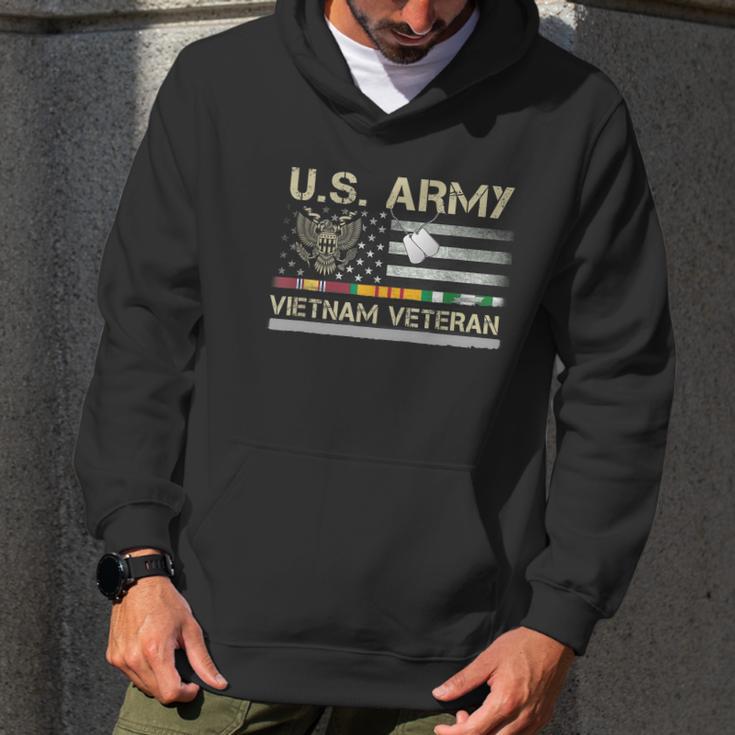 Funny Us Army Vietnam Veteran Usa Flag A Great Gift For Veteran Vietnam Army Men Hoodie