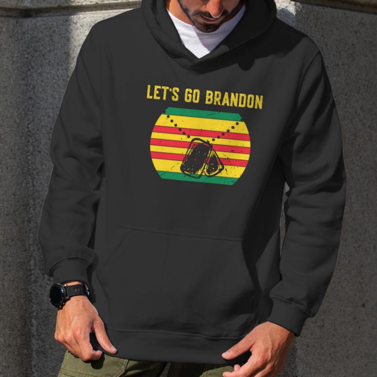 Lets Go Brandon Funny Conservative Anti Biden Vietnam Veteran Graphic Design Printed Casual Daily Basic Men Hoodie