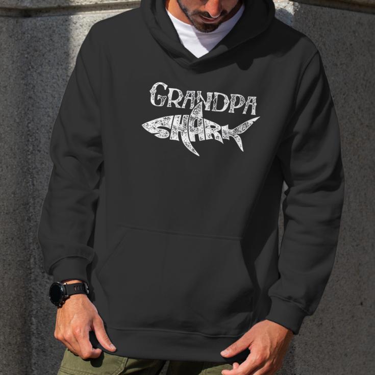 Grandpa Shark Family Matching Men Jawsome Gifts Men Hoodie