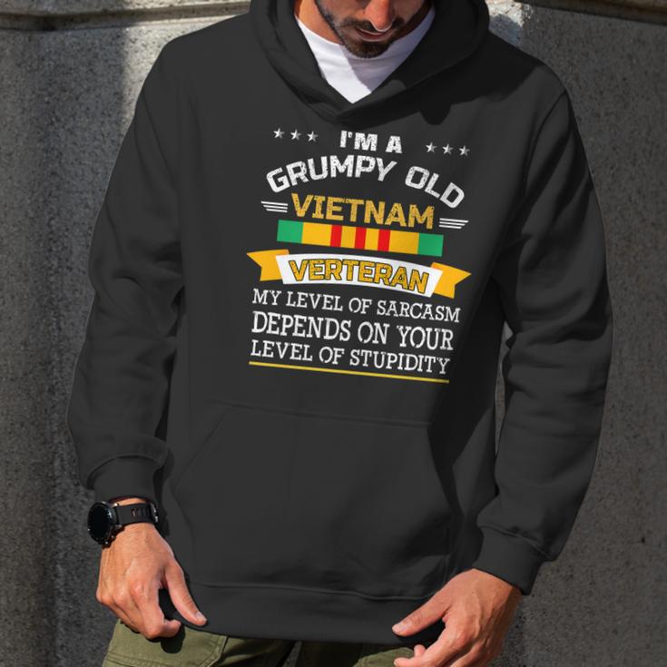 Im A Grumpy Old Vietnam Veteran Veterans Day Sarcasm Men Hoodie