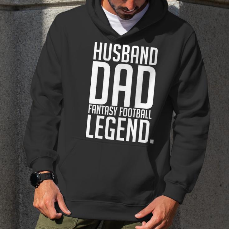 Husband Dad Fantasy Football Legend Men Hoodie