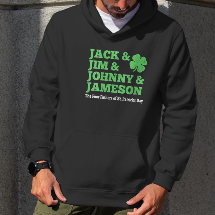 Jack Jim Johnny Jameson Four Fathers Of St Patricks Men Hoodie