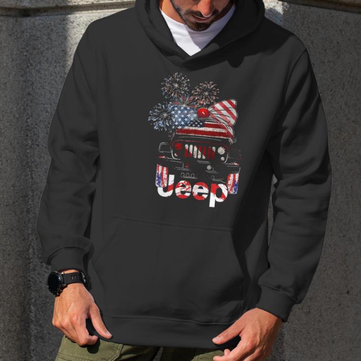 Jeep 4Th Of July American Flag Independence Men Hoodie