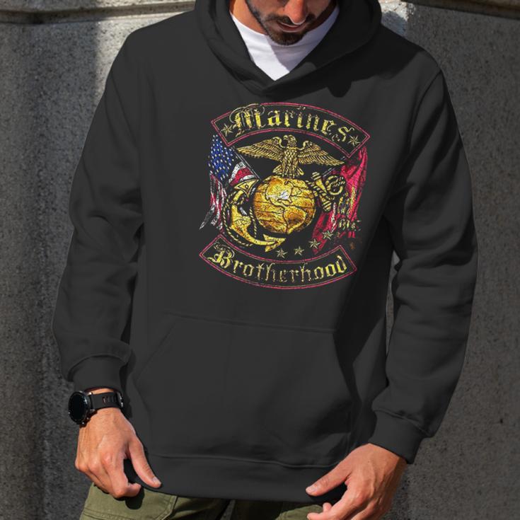 Marine Corps Usmc Marines Double Flag Men Hoodie