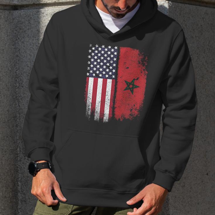 Moorish American Flag Morocco Usa Moroccan Star Men Hoodie