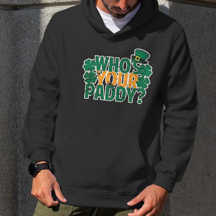 Who Is Your Paddy Daddy Funny St Patricks Day Juniors Men Hoodie