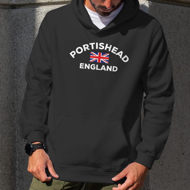 Portishead England Uk United Kingdom Union Jack Flag City Men Hoodie