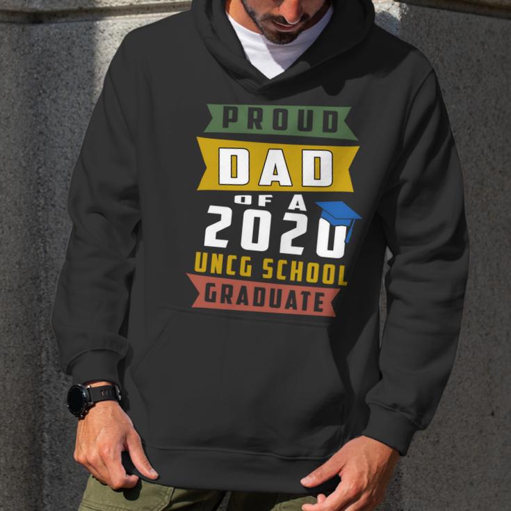 Proud Dad Of A 2020 Uncg School University Of North Carolina At Greensboro Graduate Men Hoodie