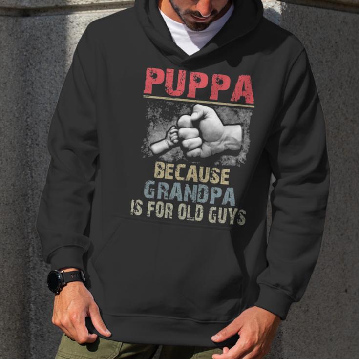 Puppa Because Grandpa Old Guys Men Hoodie