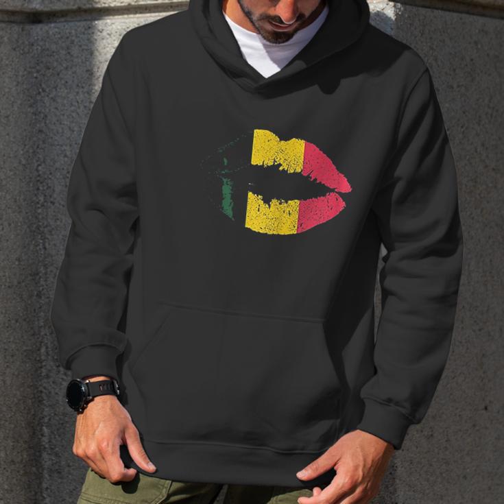 Reggae Kissing Lips Flag Men Hoodie