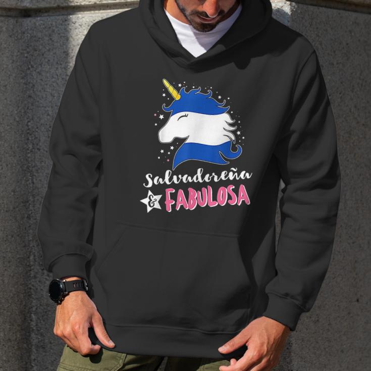 Salvadoran Flag El Salvador Unicornio Men Hoodie