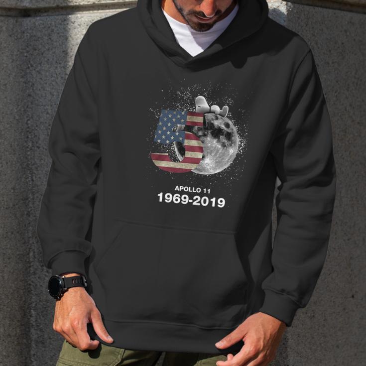 Snoopy 50Th Anniversary Apollo 11 1969-2019 American Flag Shirt Men Hoodie