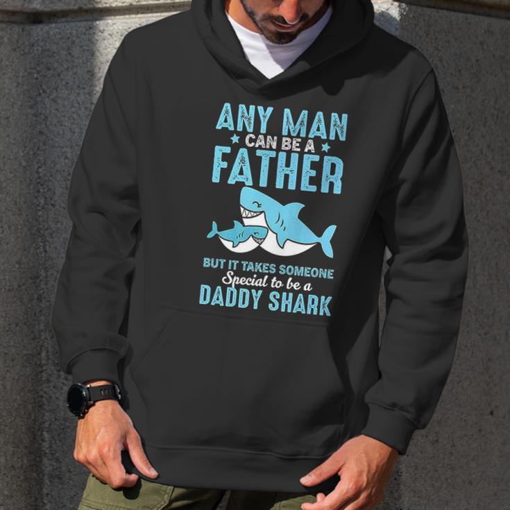 Special To Be A Daddy Shark Gift For Dad Papa Men Hoodie