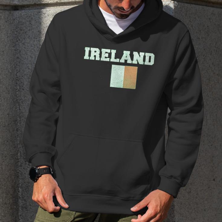 Trunk Candy Distressed St Patricks Day Ireland Flag Men Hoodie