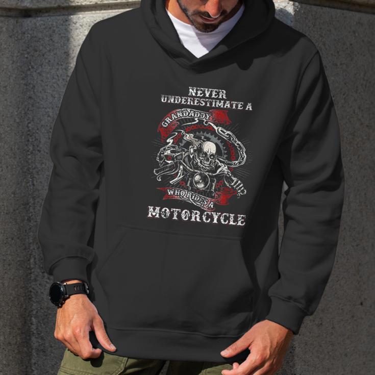 Never Underestimate A Grandaddy With A Motorcycle Men Hoodie