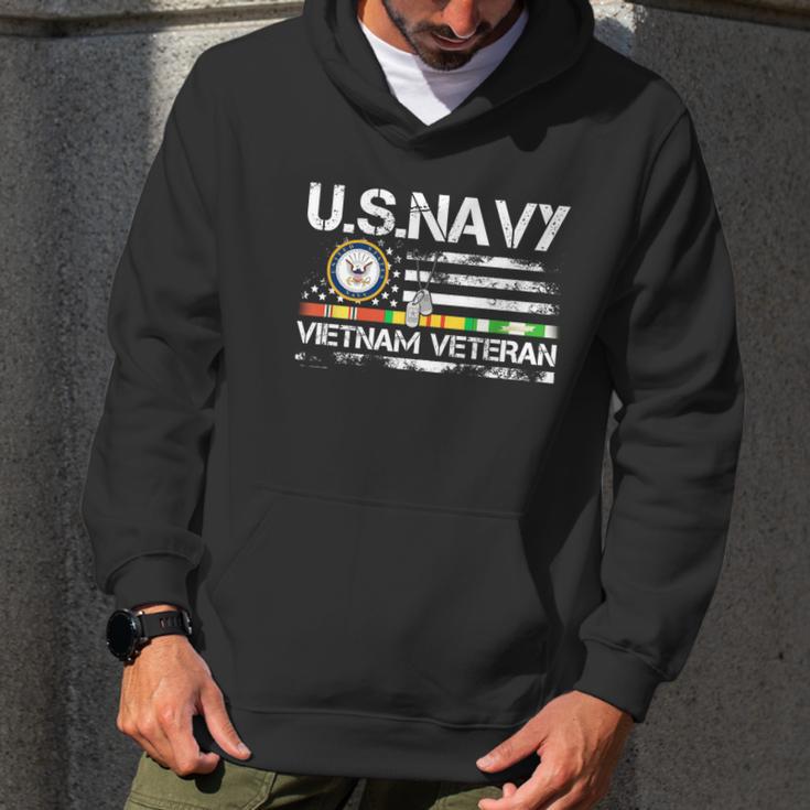 Us Navy Vietnam Veteran Usa Flag Vietnam Vet Flag Gift Graphic Design Printed Casual Daily Basic Men Hoodie