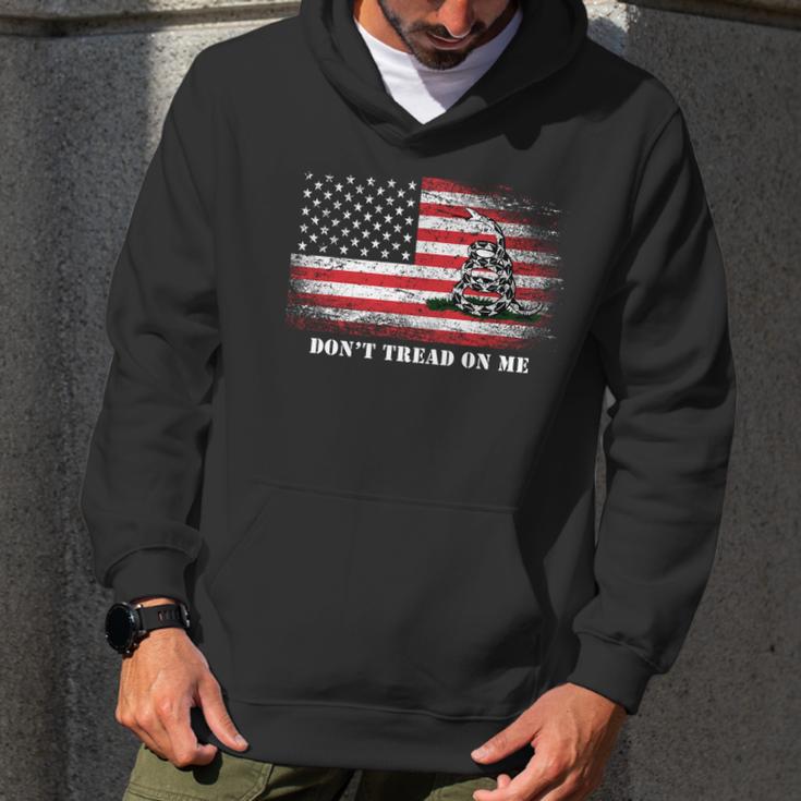 Usa Vintage Flag Dont Tread On Me Men Hoodie