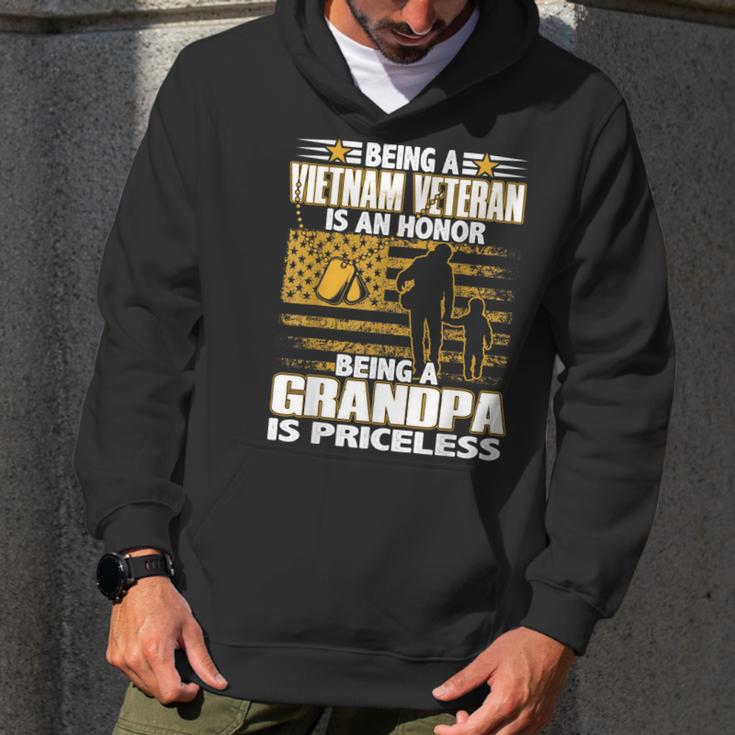 Mens Being Vietnam Veteran Is An Honor Grandpa Is Priceless Men Hoodie