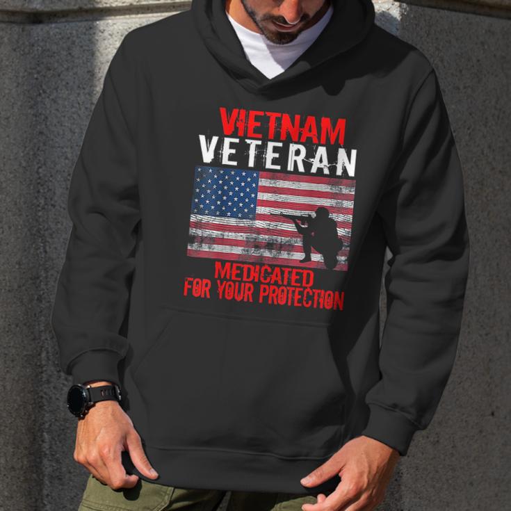 Vietnam Veteran Medicated For Your Protection Men Hoodie