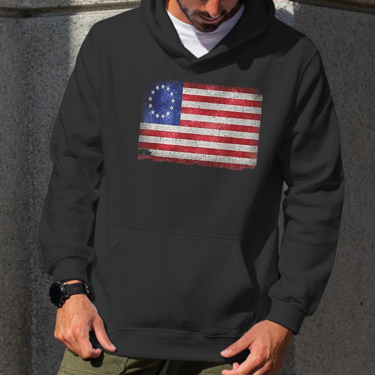 Vintage Flag American Victory 1776 Men Hoodie