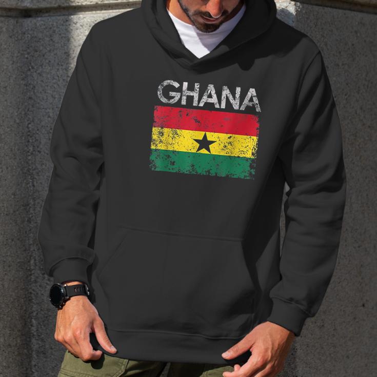 Vintage Ghana Ghanaian Flag Men Hoodie