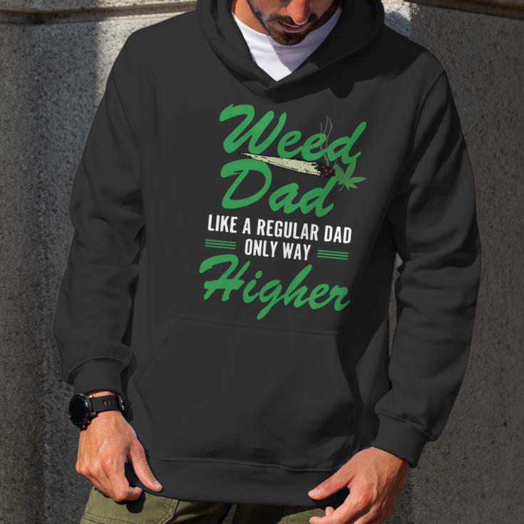 Vintage Weed Dad Like A Regular Dad Only Way Higher Fathers Day Men Hoodie