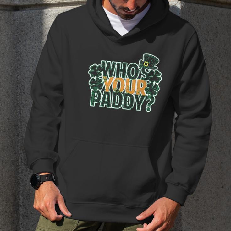 Whos Your Paddy Daddy Funny St Patricks Day Men Hoodie