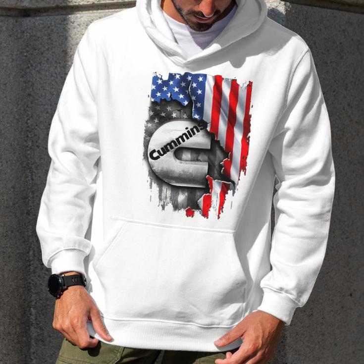 Cummins Engine Diesel American Flag Pariots Men Shir Men Hoodie