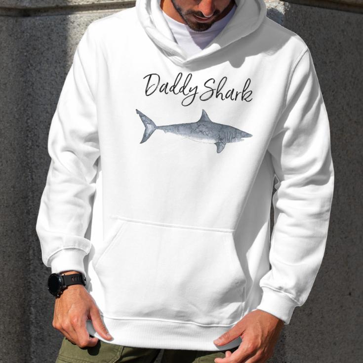 Daddy Shark Gift New Dad Birthday Gifts Men Hoodie