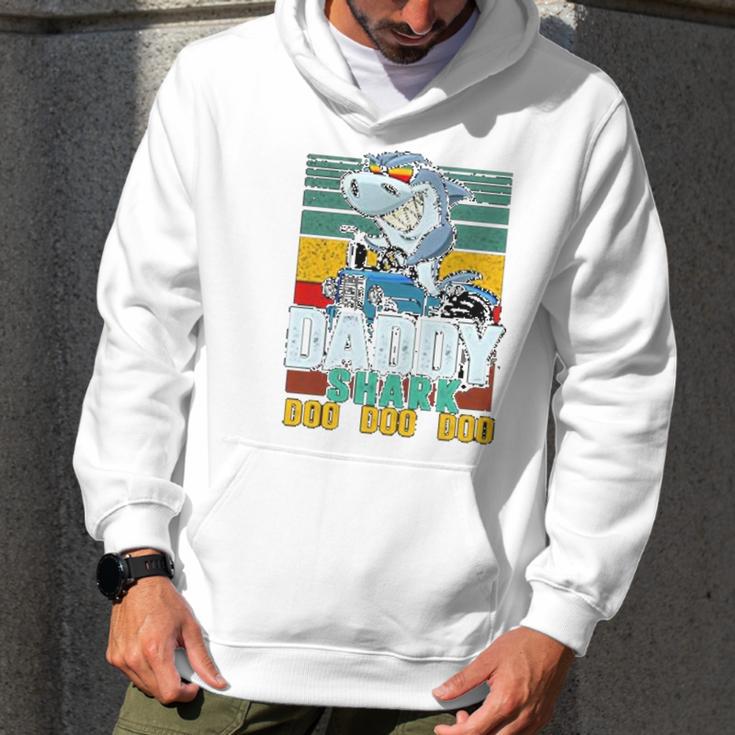 Daddy Shark Like A Trucker Men Hoodie