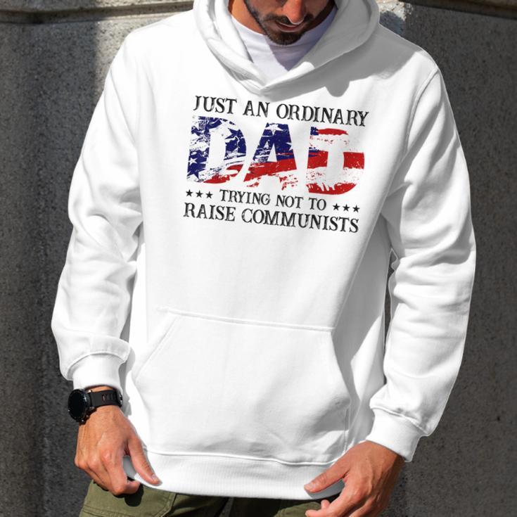 Mens Just An Ordinary Dad Trying Not To Raise Communist Men Hoodie