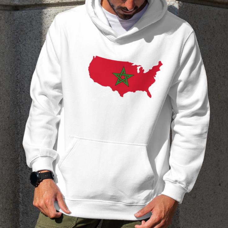 Moorish American T-Shirt America Amexem Moroccan Flag Tee Men Hoodie