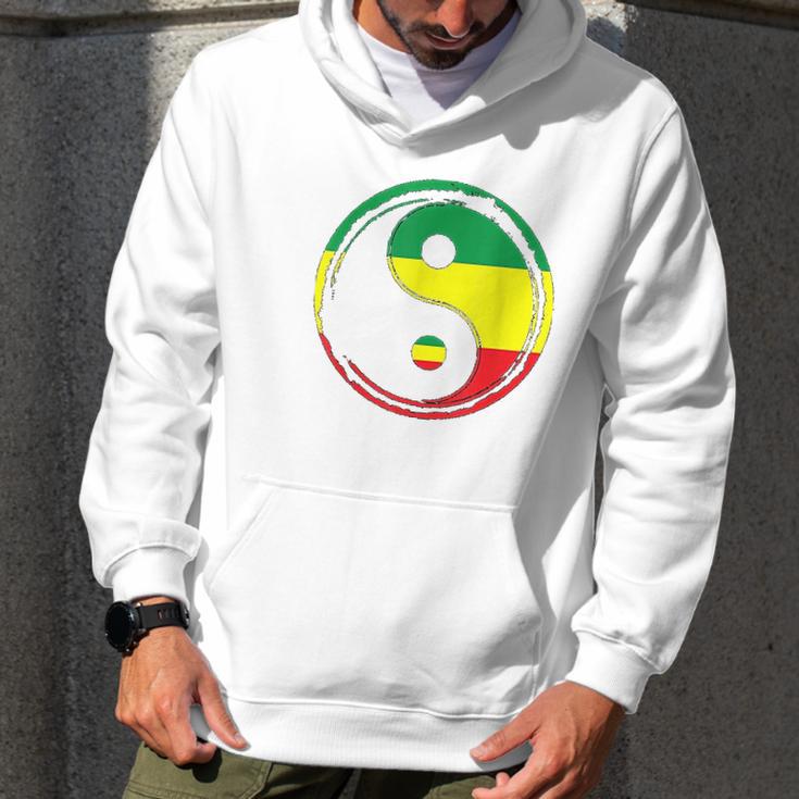 Rasta Flag Jamaica Flag Irie Peace Symbol Reggae Music Men Hoodie