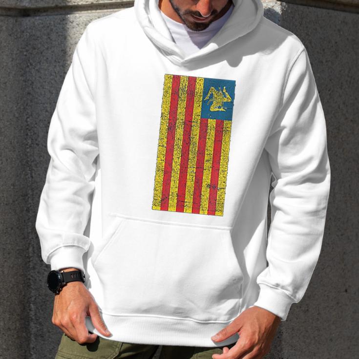 Sicilian Pride Sicilia Sicilian Flag Trinacria Faded Men Hoodie