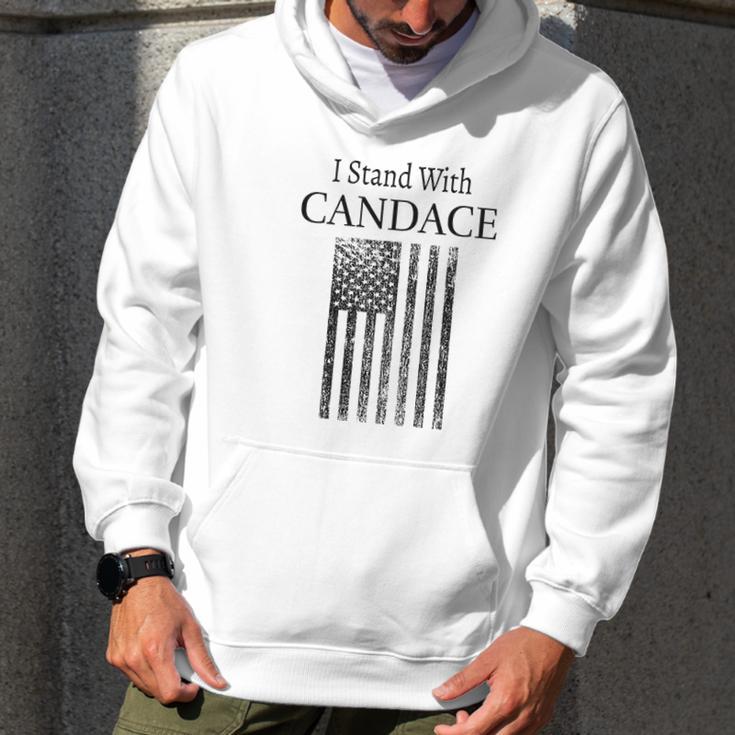 I Stand With Candace Patriot Usa Flag Red Pill Men Hoodie