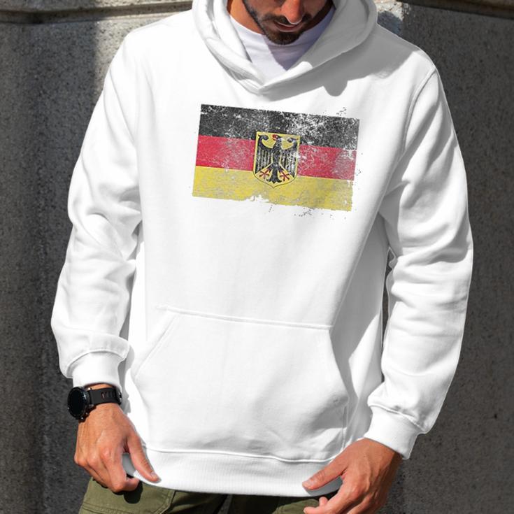 Trunk Candy Distressed Germany Flag Modern Fit Men Hoodie