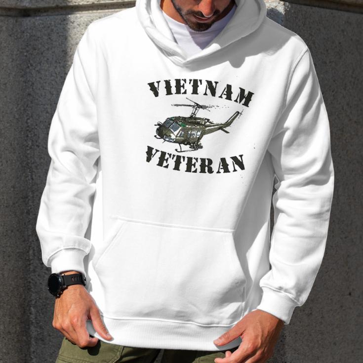 Vietnam Veteran With Huey Graphic Performance Men Hoodie