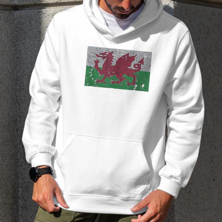 Wales Flag Welsh Dragon Baner Cymru Y Ddraig Goch Men Hoodie