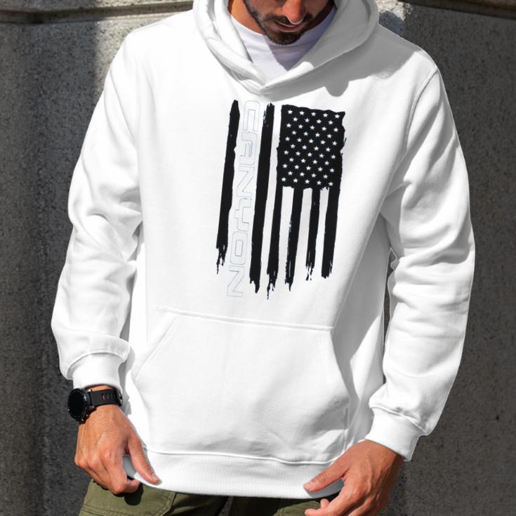 Wheel Spin Addict Canyon Truck American Flag Men Hoodie