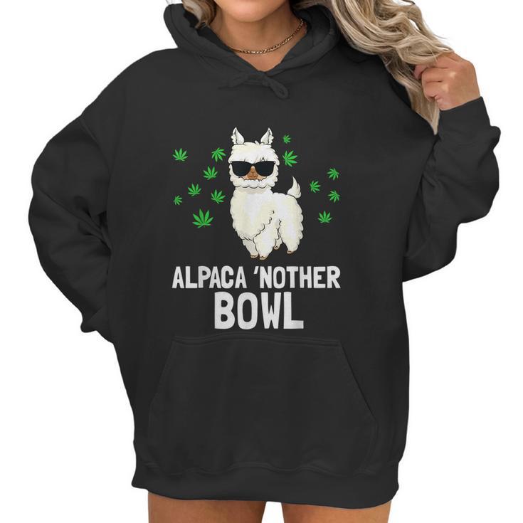 Alpaca Nother Bowl Funny Marijuana Cbd Weed Smoker Graphic Design Printed Casual Daily Basic Women Hoodie