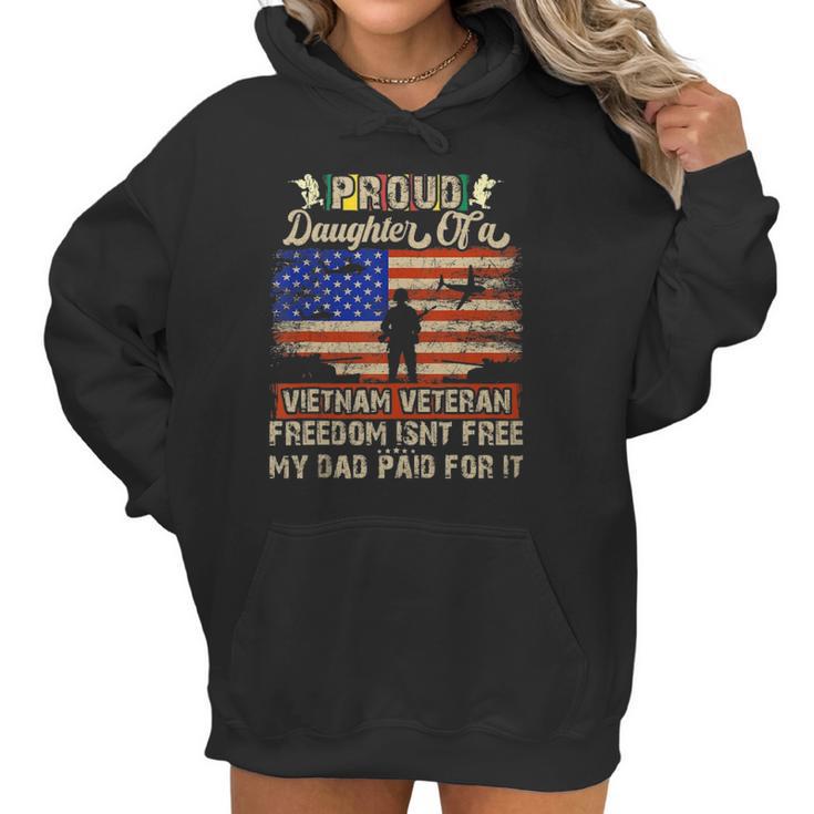 Army Military Navy - Proud Daughter Of A Vietnam Veteran Women Hoodie