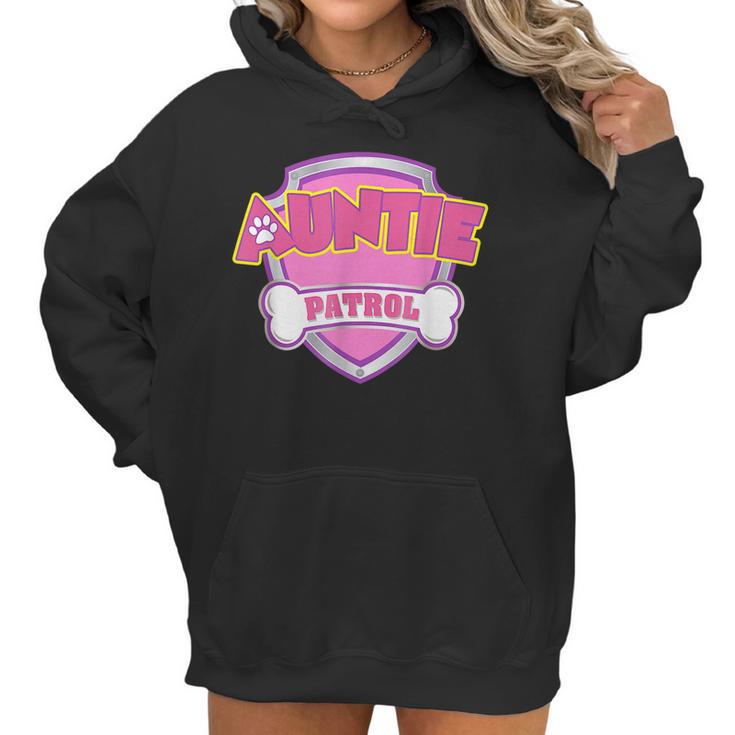 Auntie Patrol - Dog Mom Dad Funny Gift Birthday Party Women Hoodie