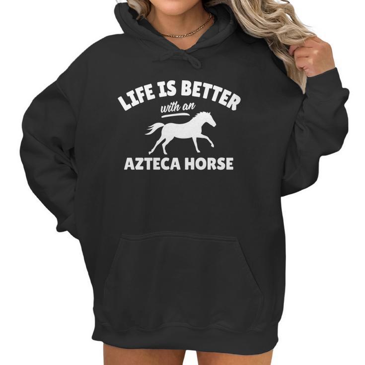 Azteca Horse Rider Equestrian Horseriding Gift Women Hoodie