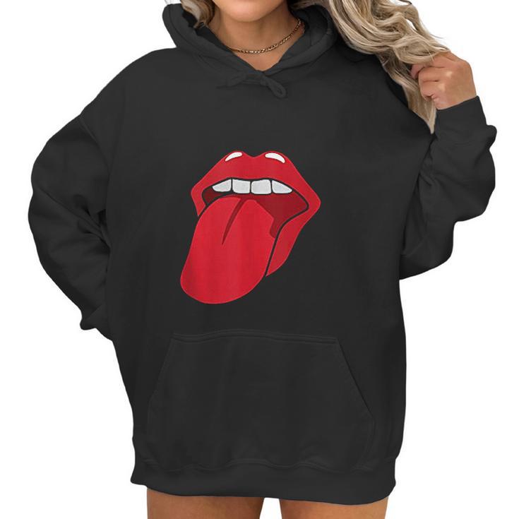 Cool Lips Bite Kiss Me Red Lips Mothers Day Gift Women Hoodie