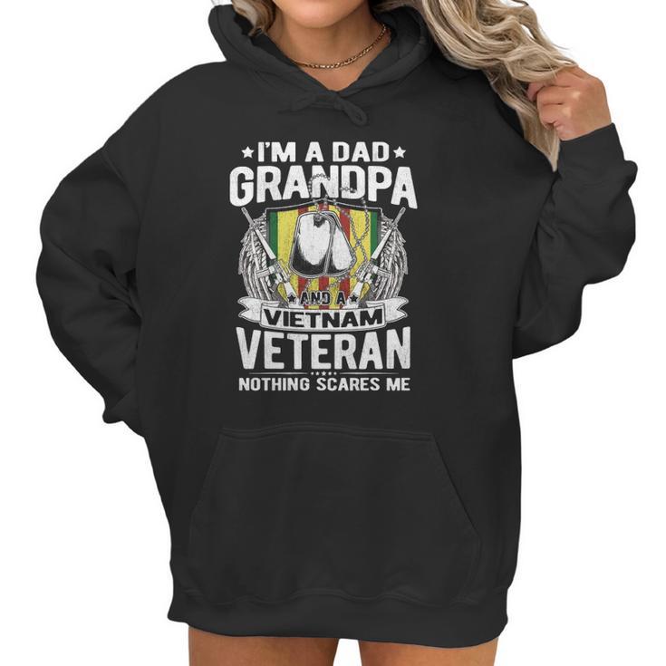 A Dad Grandpa And Vietnam Veteran Proud Retired Soldier Gift Women Hoodie