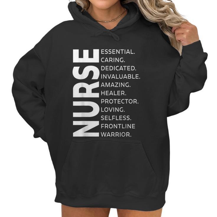 Frontline Warrior Nurse Essential Worker Graphic Design Printed Casual Daily Basic Women Hoodie