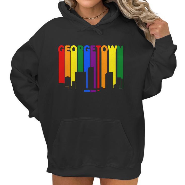 Georgetown Capital Country Lgbt Pride Rainbow Women Hoodie