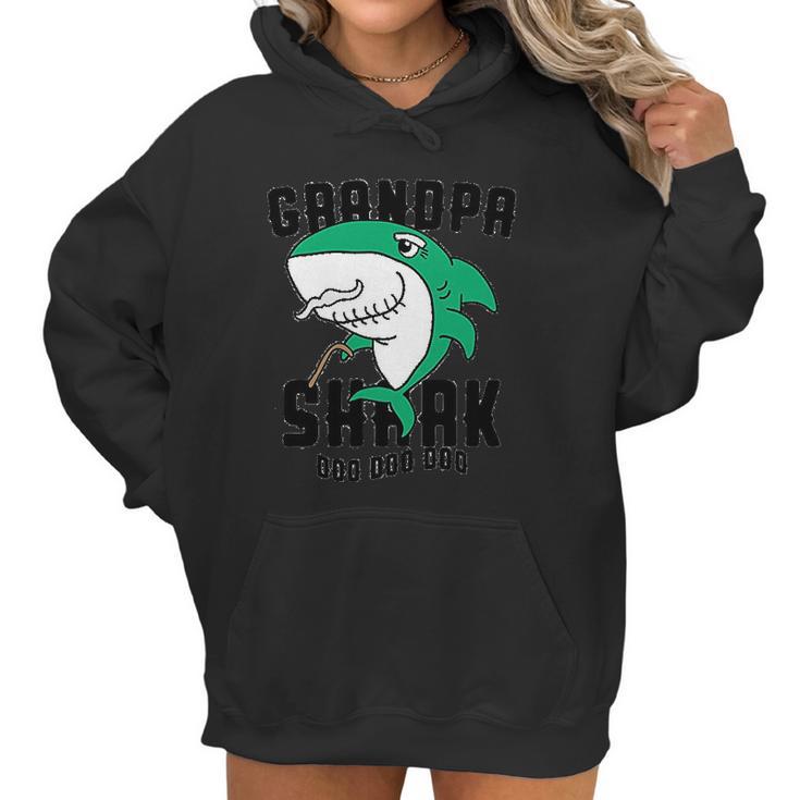 Grandpa Shark Daddy Grandfather Halloween Christmas Women Hoodie