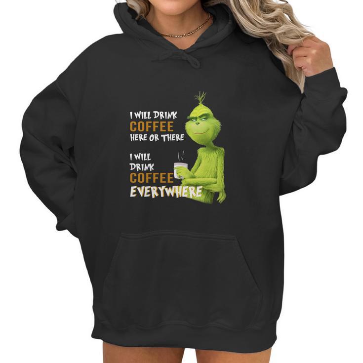 Grinch Coffee Women Hoodie