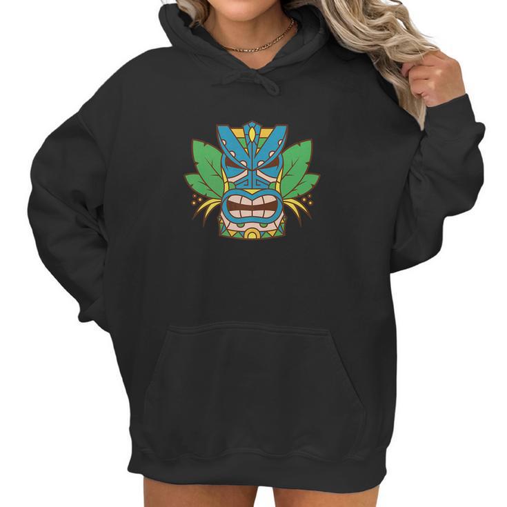 Hawaiian Tiki God Totem Women Hoodie